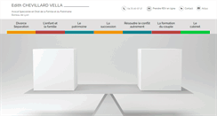 Desktop Screenshot of chevillardvella-avocat.com